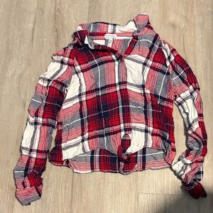 Love, Fire Vibrant Plaid Shirt